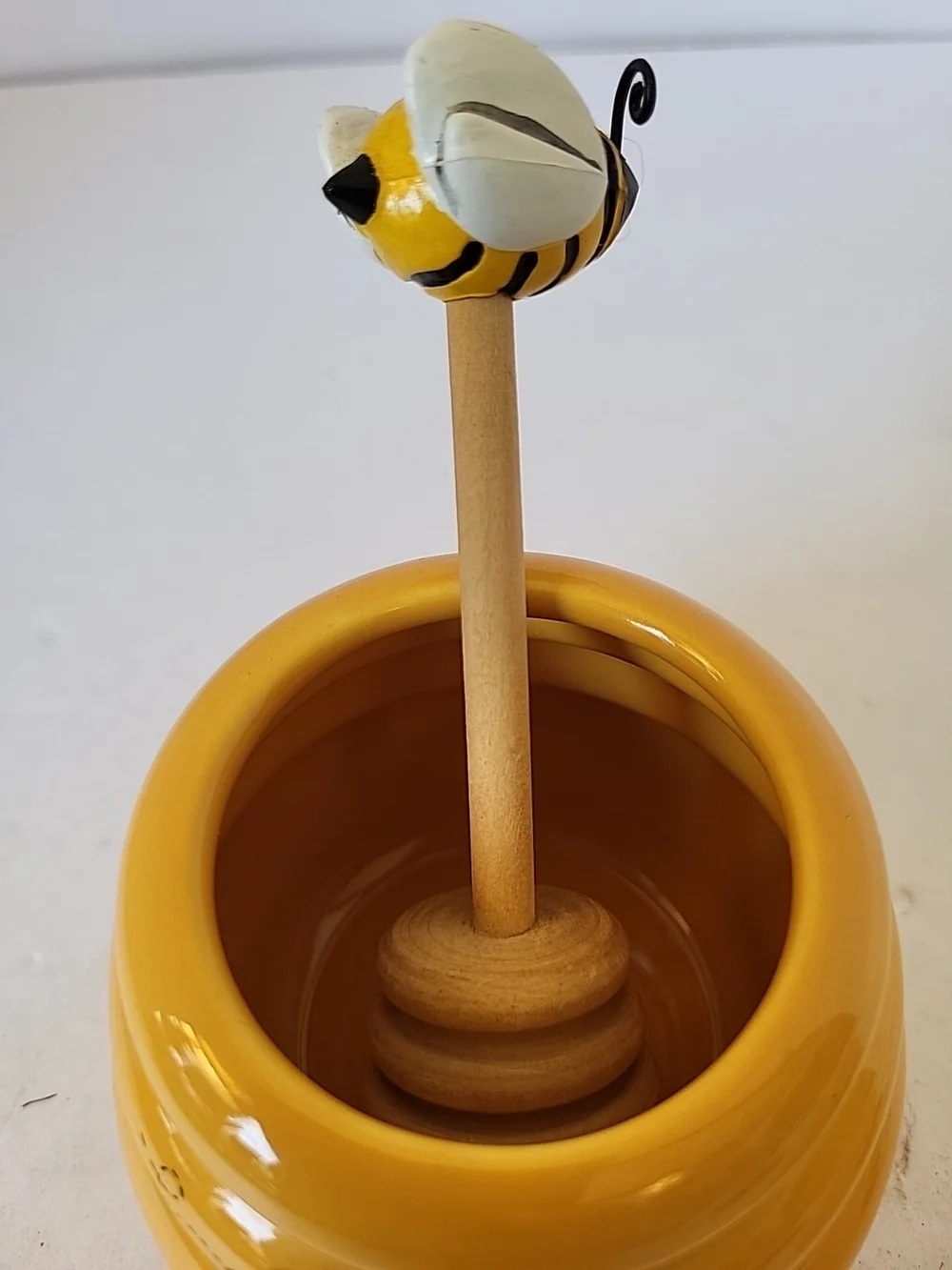 Sur La Table Ceramic Beehive Honey Jar in Sunny Yellow